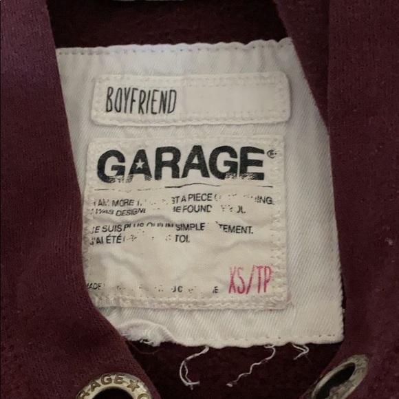 garage bergundy hoodie - Picture 2 of 2